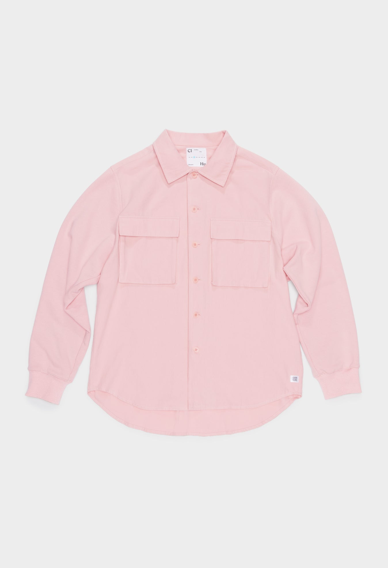 Sweatshirt-Sleeve Combo Shirt Jacket