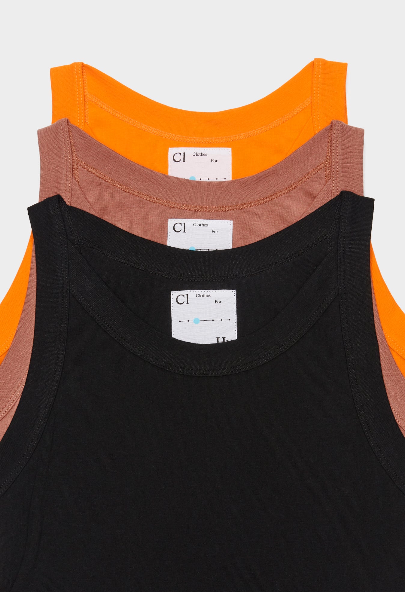 Tangerine Black Tank Tops for Women