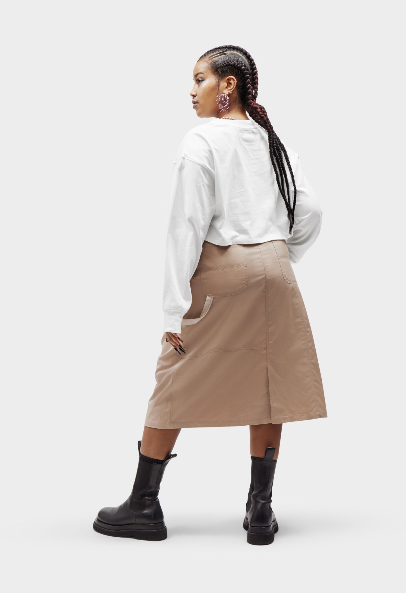 Plus size clearance khaki skirt 5t