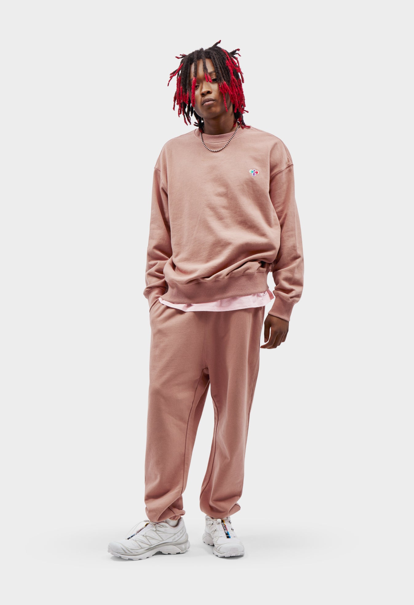 Pink hotsell rose sweatpants